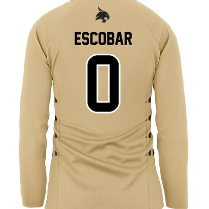 Texas State - NCAA Women's Soccer : Brooklyn Escobar - Gold Soccer Jersey-1