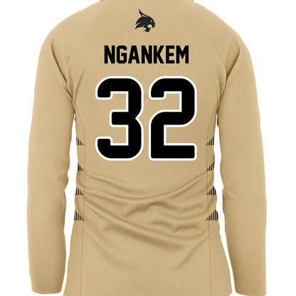 Texas State - NCAA Women's Soccer : Jenny Ngankem - Gold Soccer Jersey-1