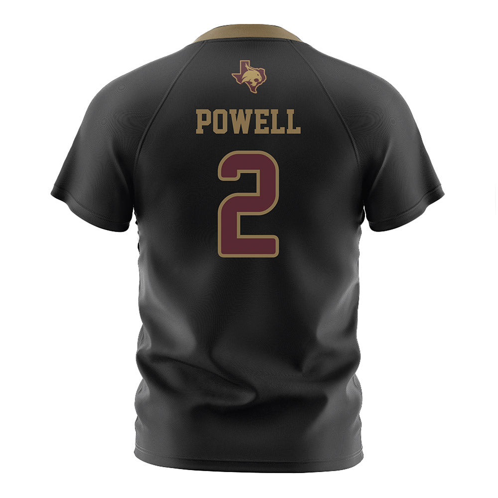 Texas State - NCAA Women's Soccer : Jessy Powell - Black Soccer Jersey-1