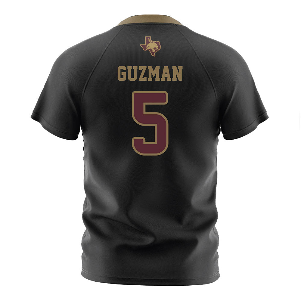 Texas State - NCAA Women's Soccer : Sadie Guzman - Black Soccer Jersey-1