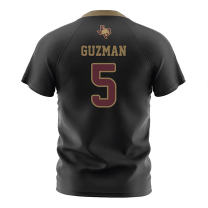 Texas State - NCAA Women's Soccer : Sadie Guzman - Black Soccer Jersey-1