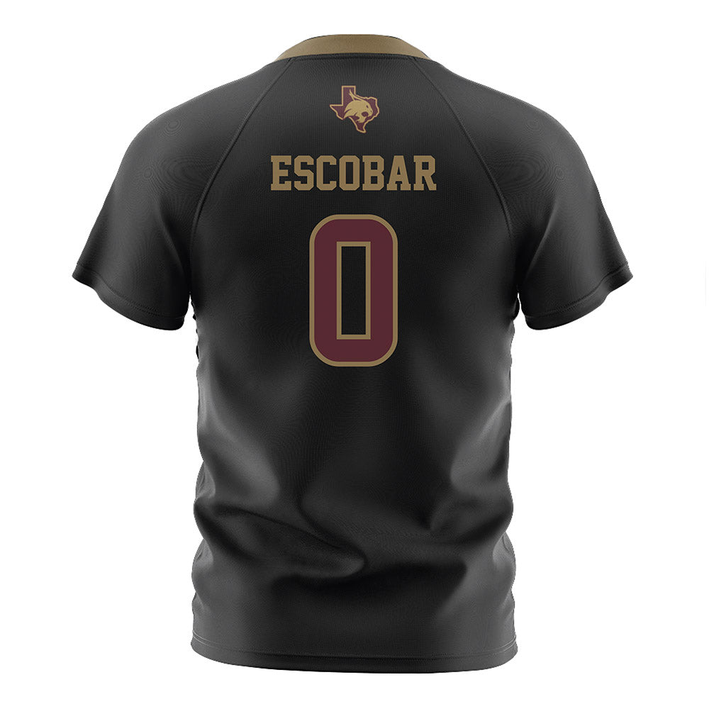 Texas State - NCAA Women's Soccer : Brooklyn Escobar - Black Soccer Jersey-1
