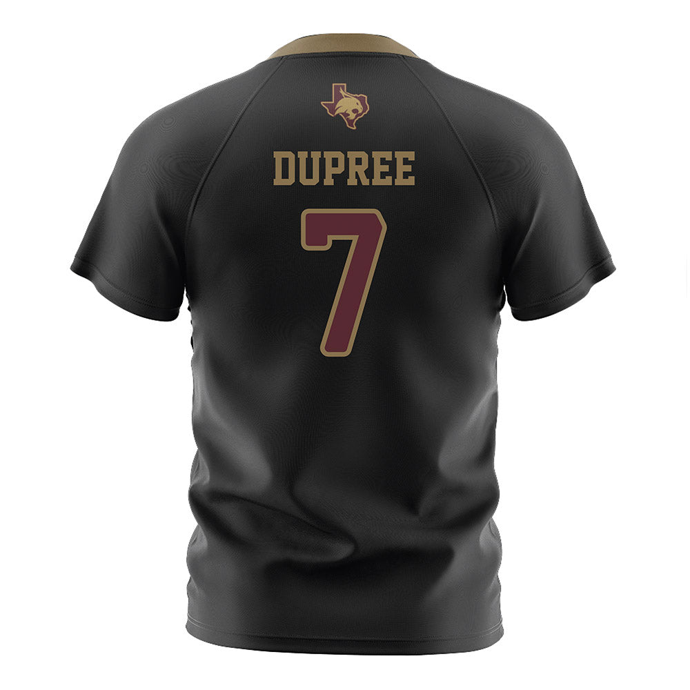 Texas State - NCAA Women's Soccer : Lilah Dupree - Black Soccer Jersey-1