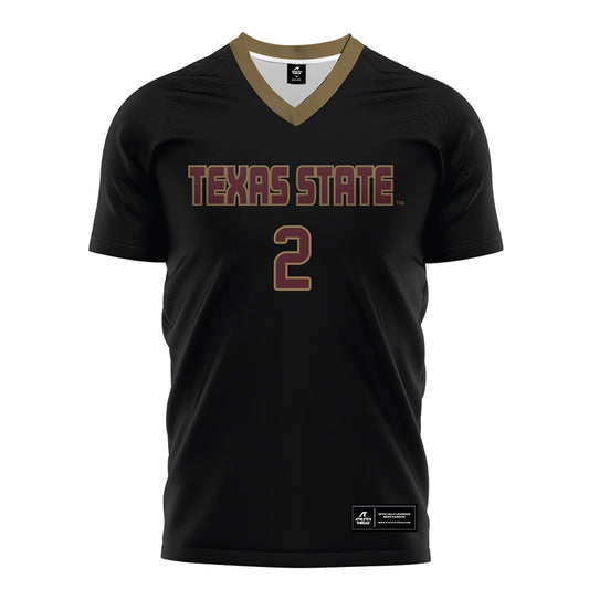 Texas State - NCAA Women's Soccer : Jessy Powell - Black Soccer Jersey-0