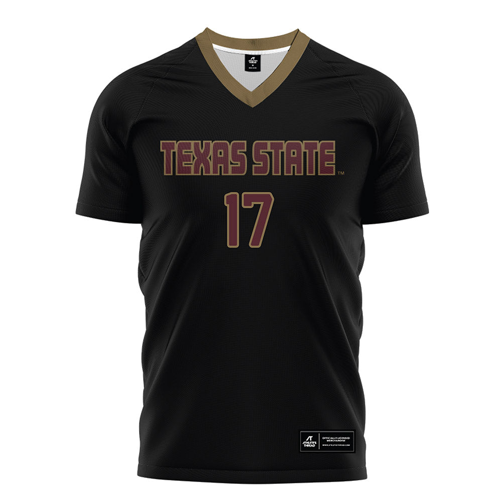Texas State - NCAA Women's Soccer : Constance Agyemang - Black Soccer Jersey-0