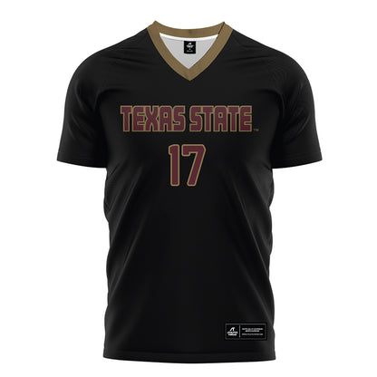 Texas State - NCAA Women's Soccer : Constance Agyemang - Black Soccer Jersey-0