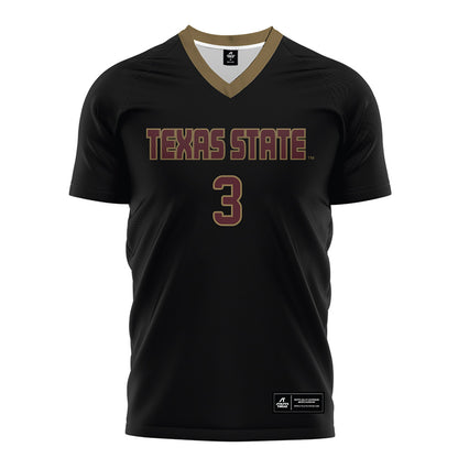 Texas State - NCAA Women's Soccer : Alexis Montgomery - Black Soccer Jersey-0