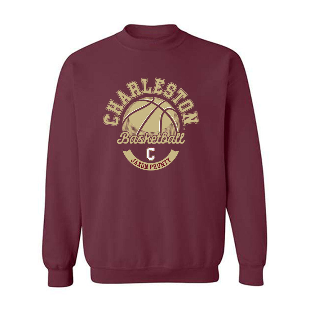 Charleston - NCAA Men's Basketball : Jaxon Prunty - Classic Fashion Shersey Crewneck Sweatshirt-0