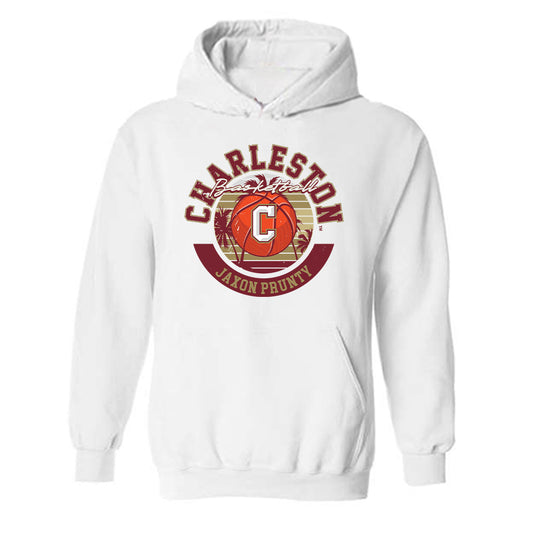 Charleston - NCAA Men's Basketball : Jaxon Prunty - Classic Fashion Shersey Hooded Sweatshirt-0