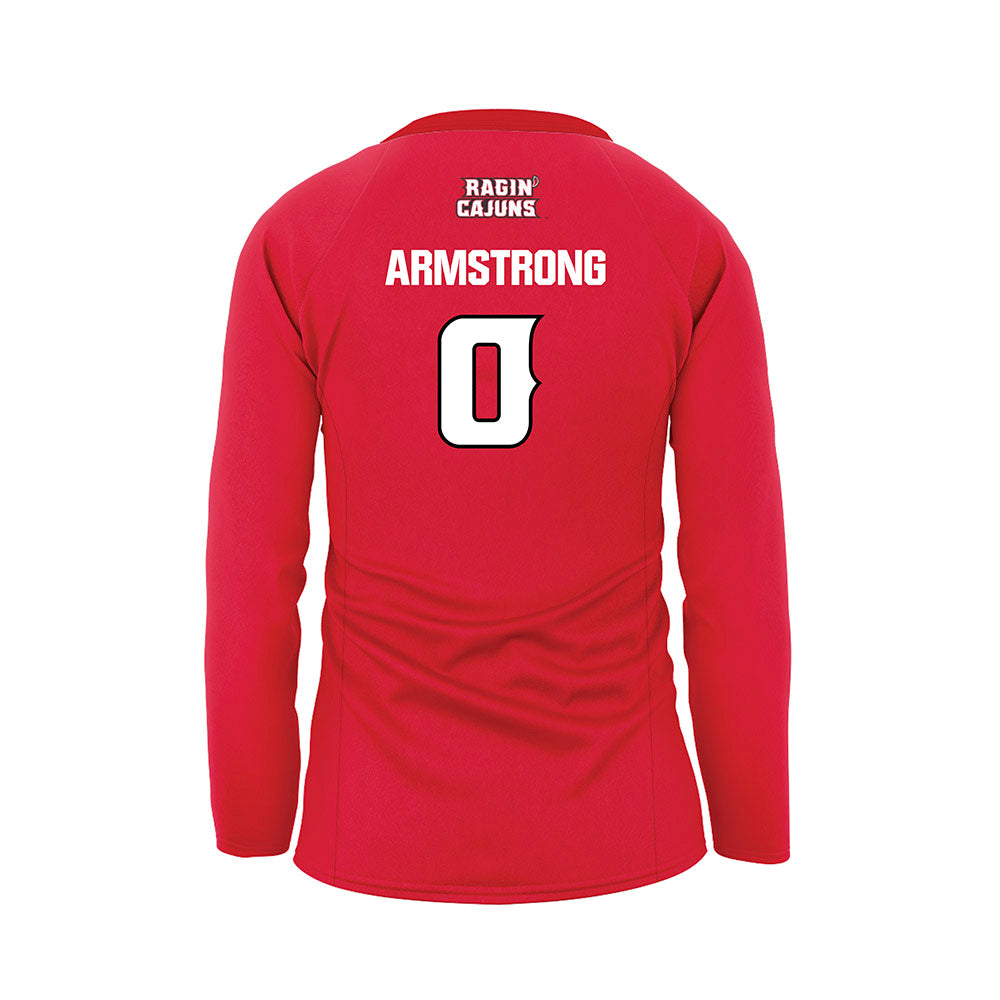 Louisiana - NCAA Women's Volleyball : Sophia Armstrong - Red Volleyball Jersey-1