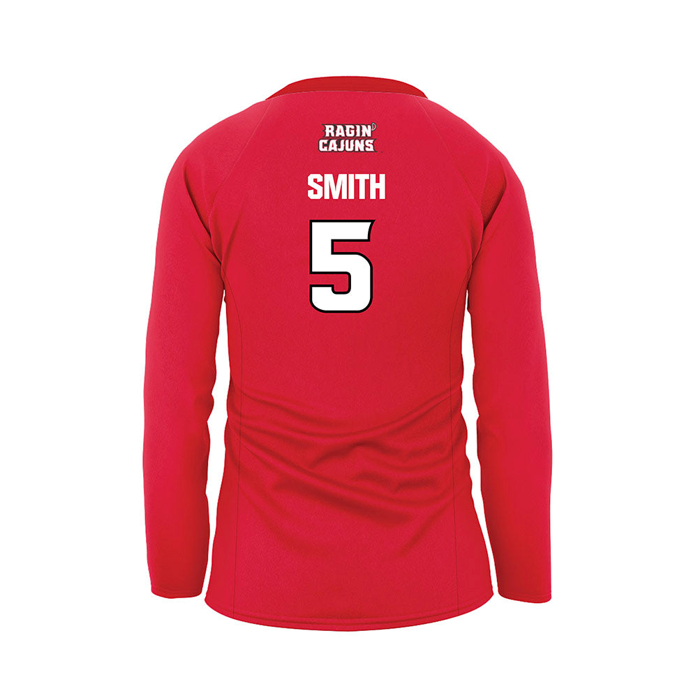 Louisiana - NCAA Women's Volleyball : Genesis Smith - Red Volleyball Jersey-1