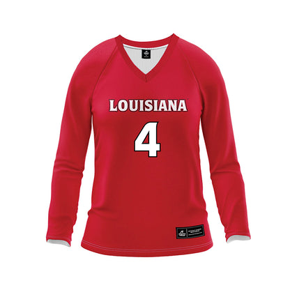 Louisiana - NCAA Women's Volleyball : Lindsey Henry - Red Volleyball Jersey-0