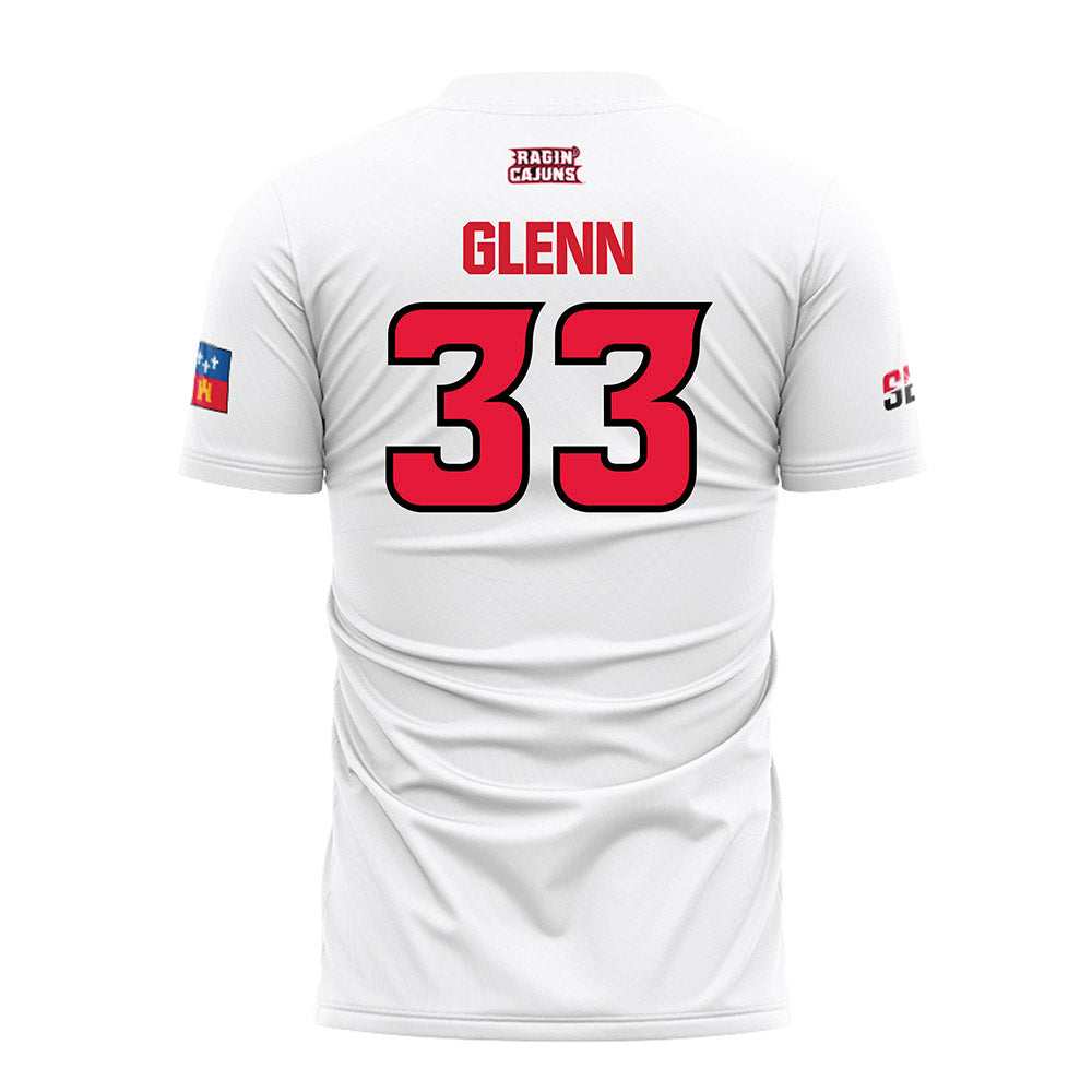 Louisiana - NCAA Women's Soccer : Carson Glenn - White Soccer Jersey-1
