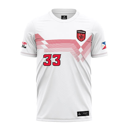 Louisiana - NCAA Women's Soccer : Carson Glenn - White Soccer Jersey-0