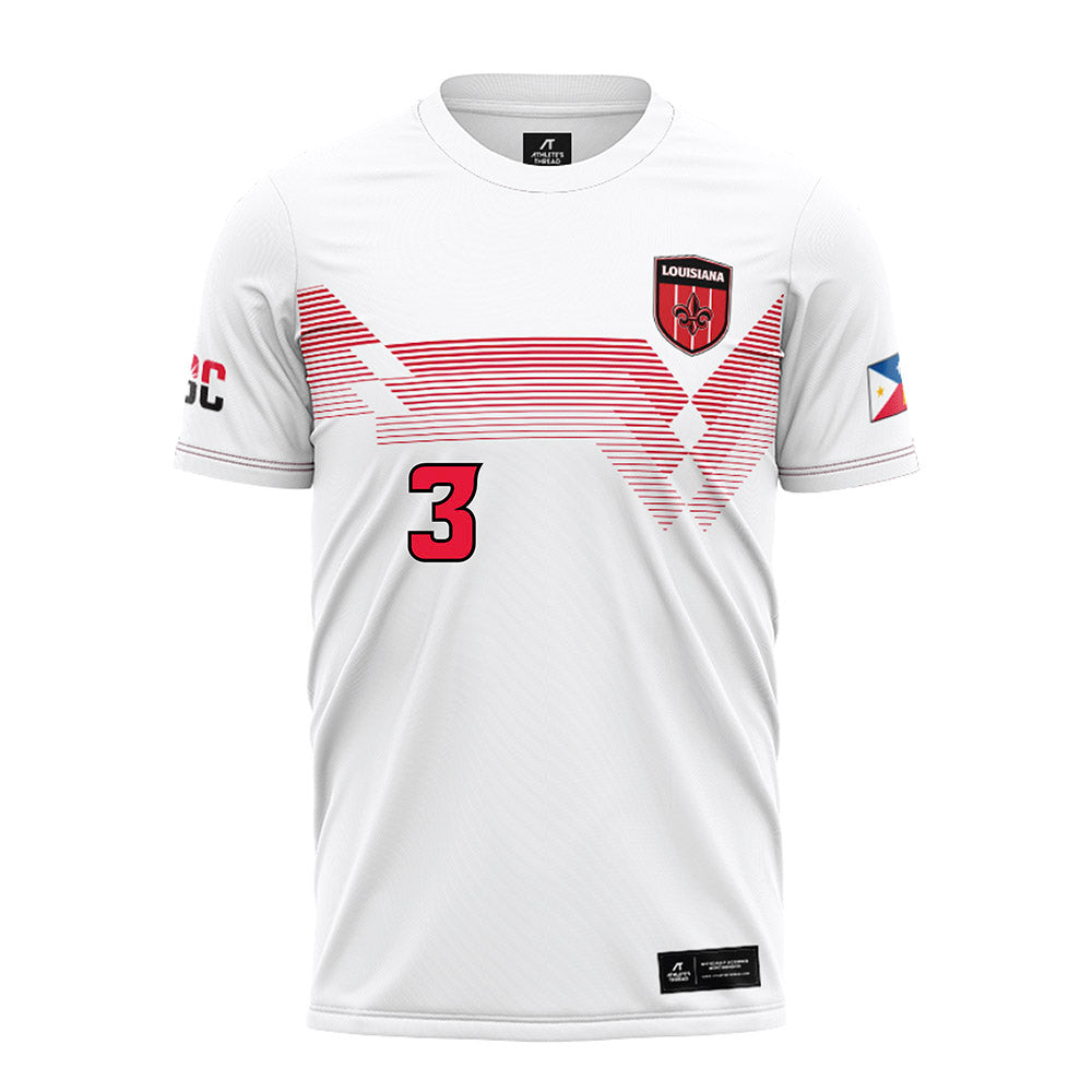 Louisiana - NCAA Women's Soccer : Denver Barnes - White Soccer Jersey-0