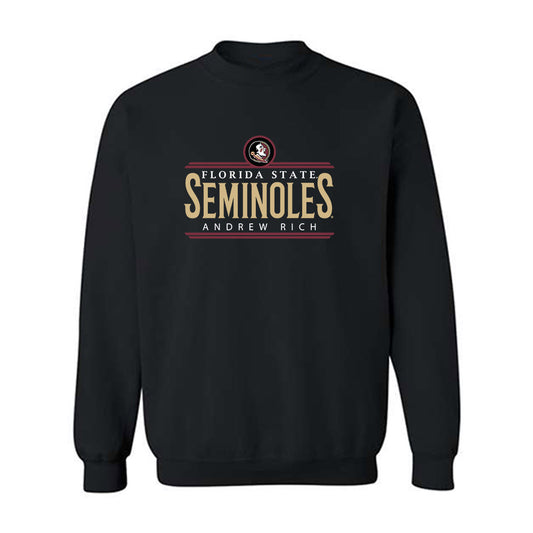 FSU - NCAA Men's Swimming & Diving : Andrew Rich - Classic Fashion Shersey Crewneck Sweatshirt