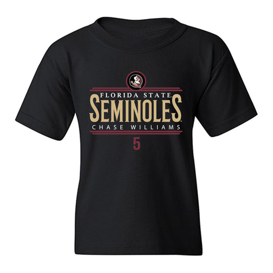 FSU - NCAA Baseball : Chase Williams - Classic Fashion Shersey Youth T-Shirt-0