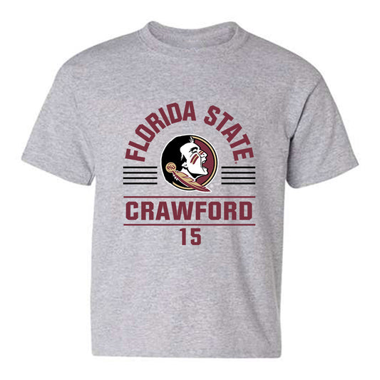 FSU - NCAA Men's Basketball : Jalen Crawford - Classic Fashion Shersey Youth T-Shirt-0