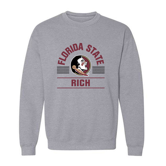 FSU - NCAA Men's Swimming & Diving : Andrew Rich - Classic Fashion Shersey Crewneck Sweatshirt