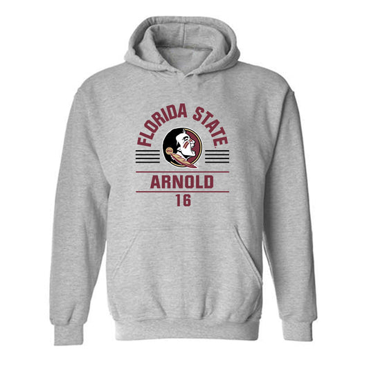 FSU - NCAA Baseball : Jamie Arnold - Classic Fashion Shersey Hooded Sweatshirt-0