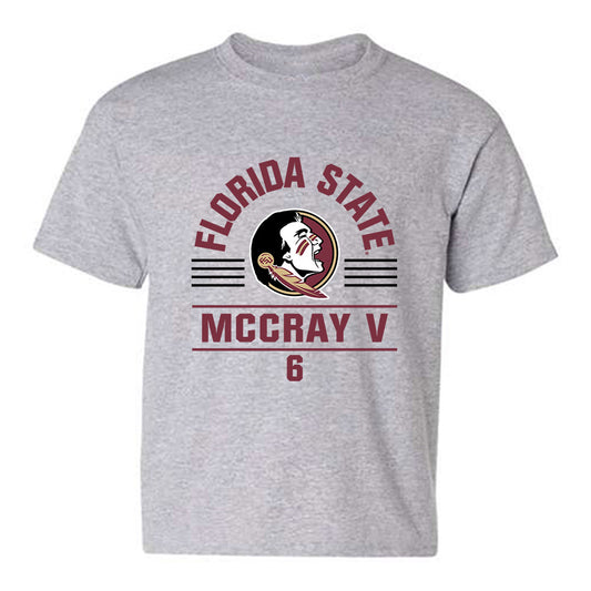 FSU - NCAA Men's Basketball : Robert McCray V - Classic Fashion Shersey Youth T-Shirt-0