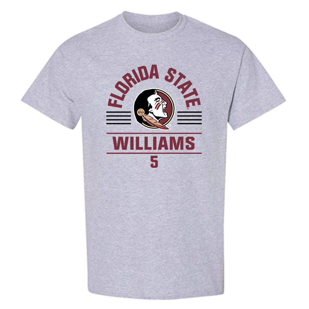 FSU - NCAA Baseball : Chase Williams - Classic Fashion Shersey T-Shirt-0