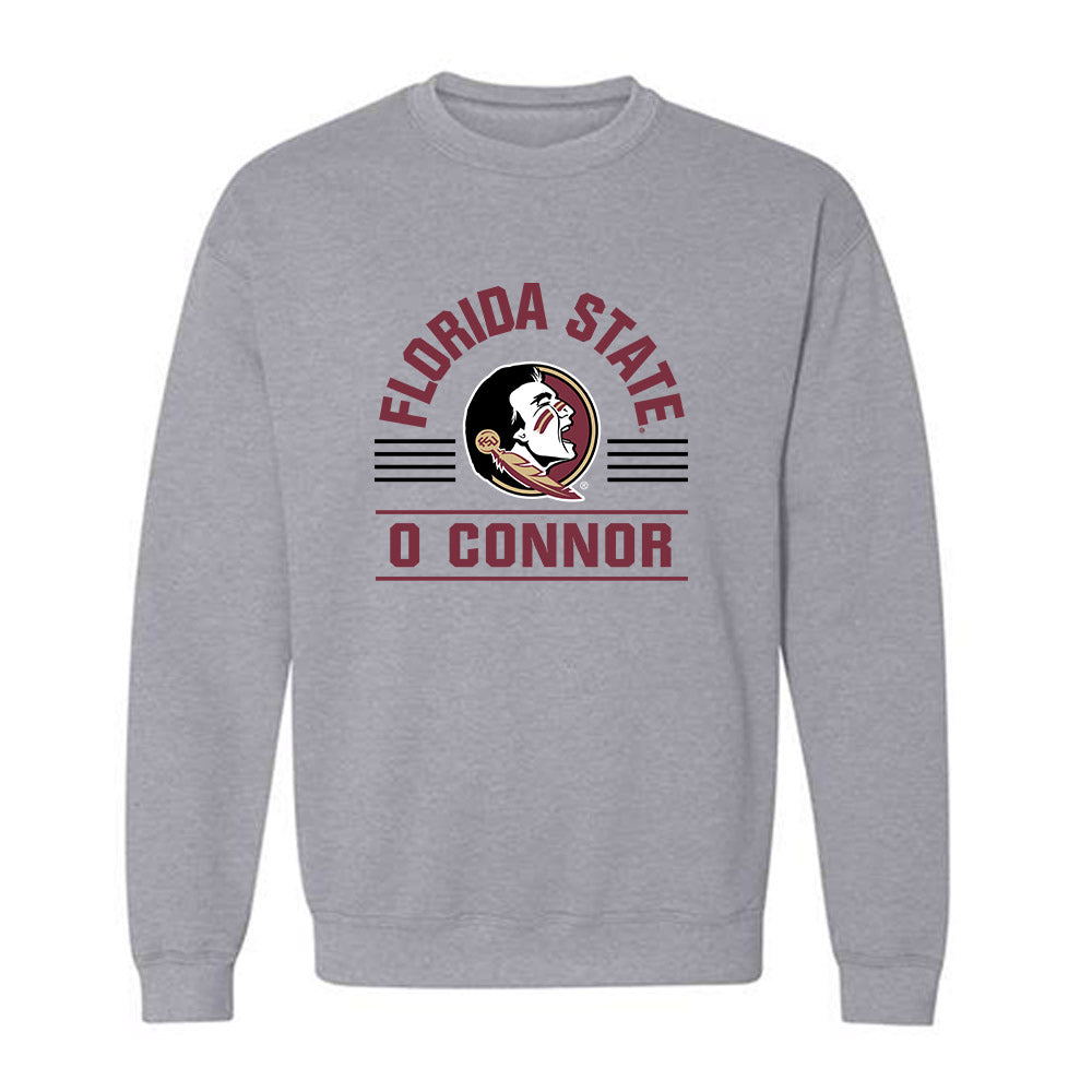 FSU - NCAA Men's Swimming & Diving : Liam O Connor - Classic Fashion Shersey Crewneck Sweatshirt-0