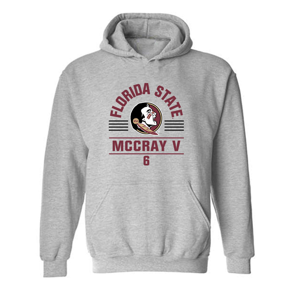 FSU - NCAA Men's Basketball : Robert McCray V - Classic Fashion Shersey Hooded Sweatshirt-0