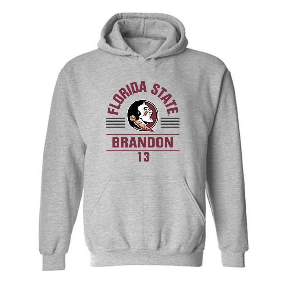 FSU - NCAA Women's Soccer : Mya Brandon - Classic Fashion Shersey Hooded Sweatshirt-0