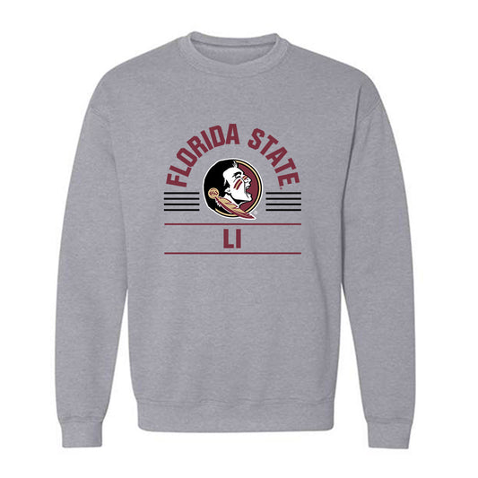 FSU - NCAA Women's Tennis : Tina Li - Classic Fashion Shersey Crewneck Sweatshirt-0