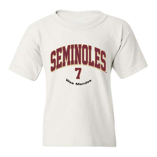 FSU - NCAA Baseball : Wes Mendes - Classic Fashion Shersey Youth T-Shirt-0