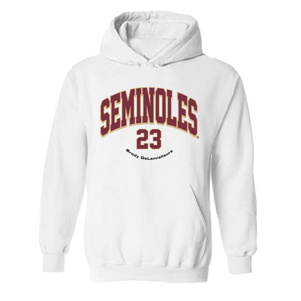 FSU - NCAA Baseball : Brody DeLamielleure - Classic Fashion Shersey Hooded Sweatshirt-0