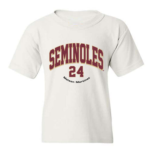 FSU - NCAA Baseball : Maison Martinez - Classic Fashion Shersey Youth T-Shirt-0