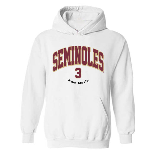 FSU - NCAA Football : Kam Davis - Classic Fashion Shersey Hooded Sweatshirt-0