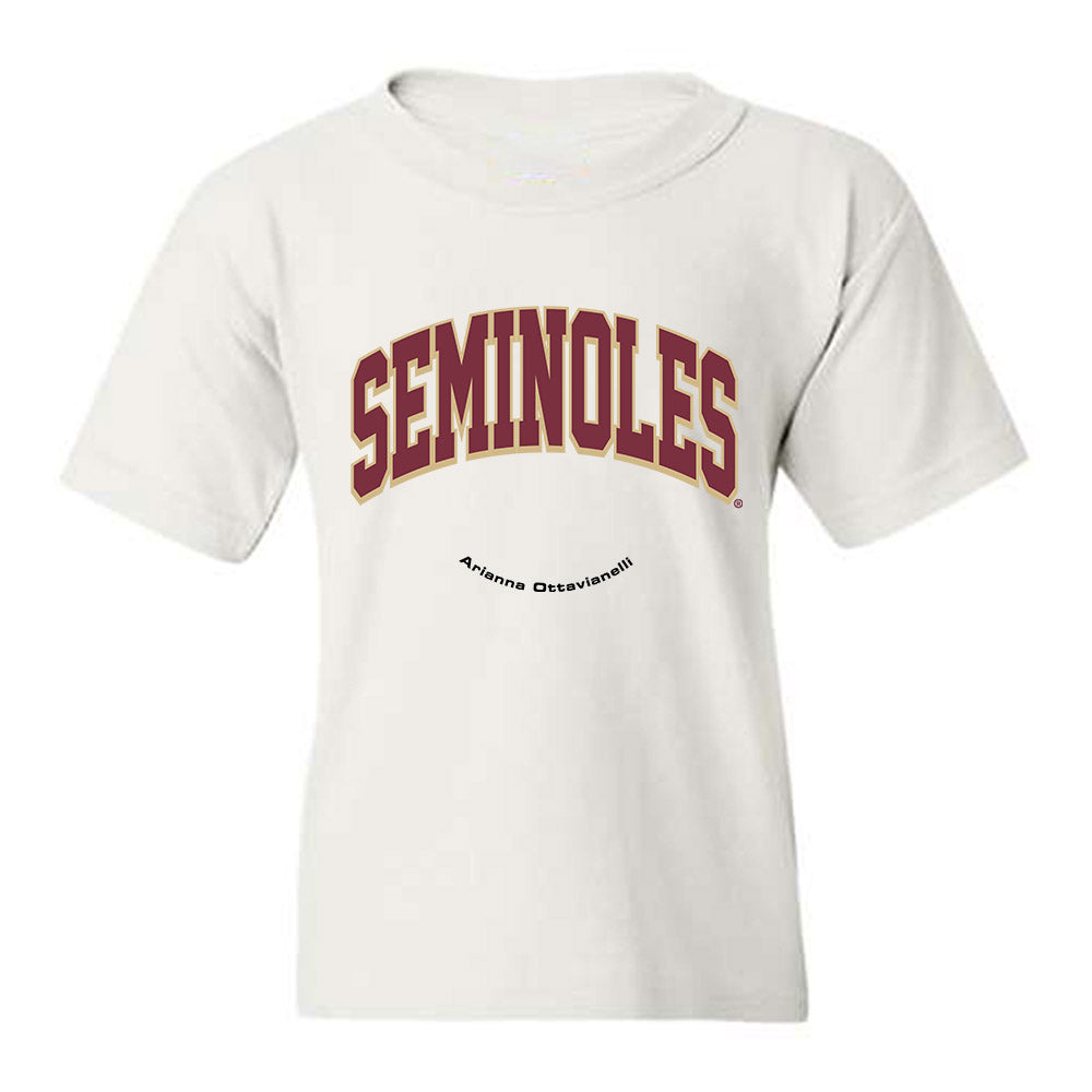 FSU - NCAA Women's Swimming & Diving : Arianna Ottavianelli - Classic Fashion Shersey Youth T-Shirt-0