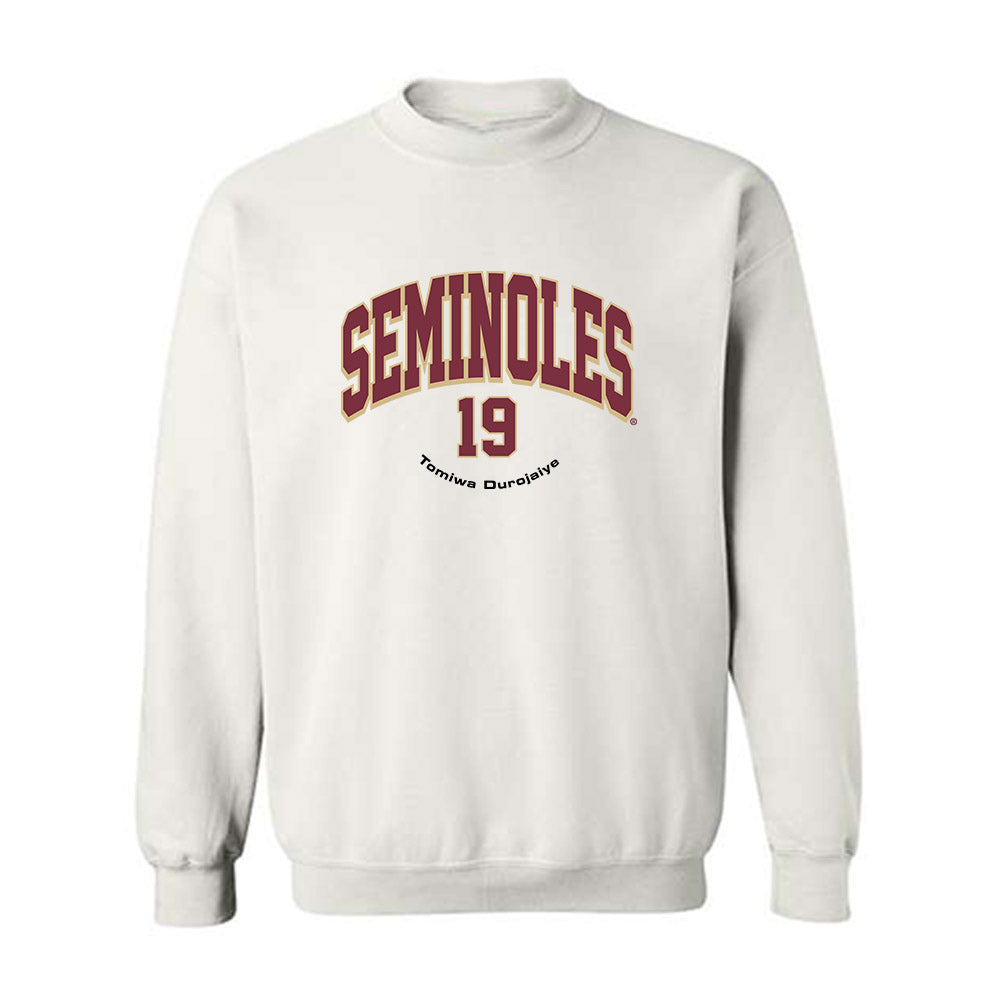 FSU - NCAA Football : Tomiwa Durojaiye - Classic Fashion Shersey Crewneck Sweatshirt-0