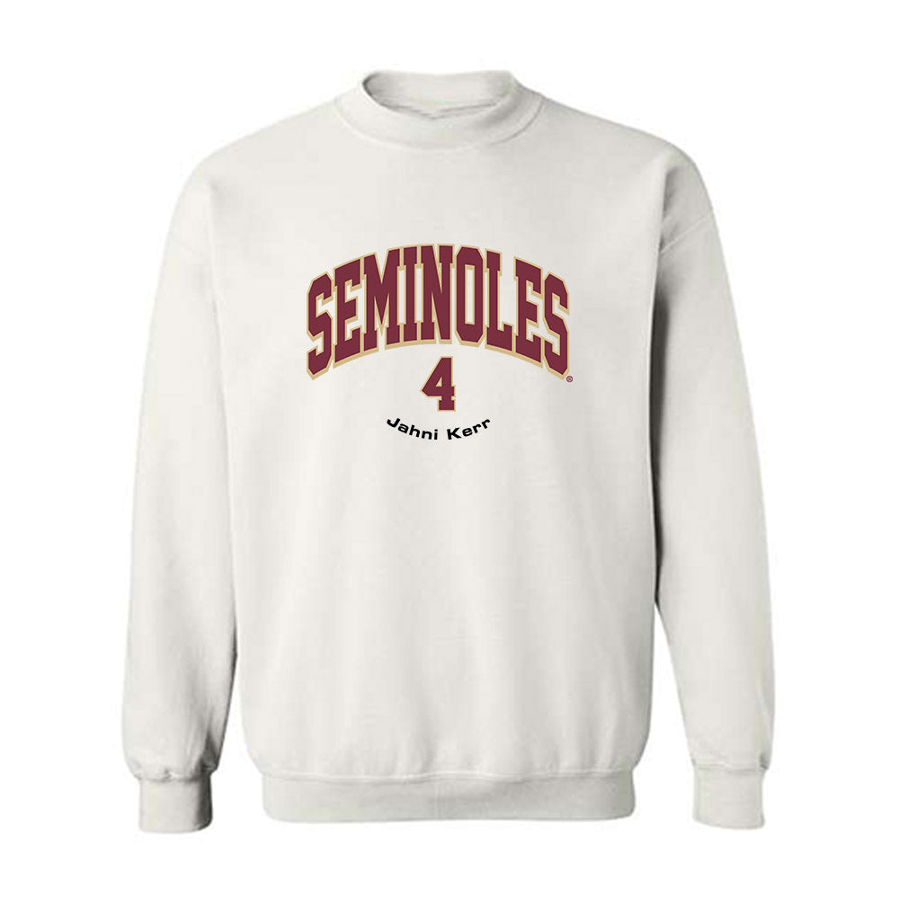 FSU - NCAA Softball : Jahni Kerr - Classic Fashion Shersey Crewneck Sweatshirt-0