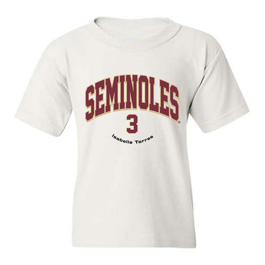 FSU - NCAA Softball : Isabella Torres - Classic Fashion Shersey Youth T-Shirt-0