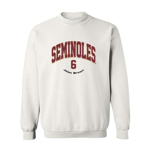 FSU - NCAA Football : Jalen Brown - Classic Fashion Shersey Crewneck Sweatshirt-0