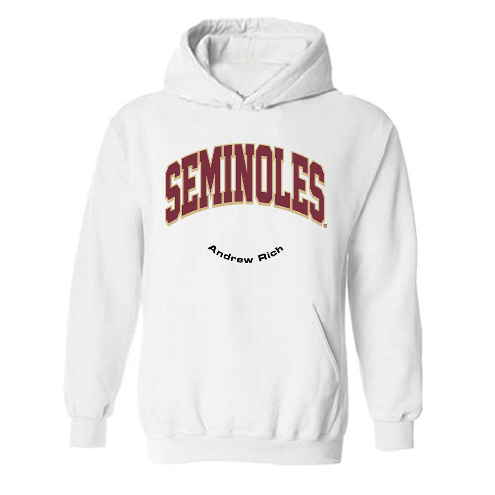 FSU - NCAA Men's Swimming & Diving : Andrew Rich - Classic Fashion Shersey Hooded Sweatshirt-0