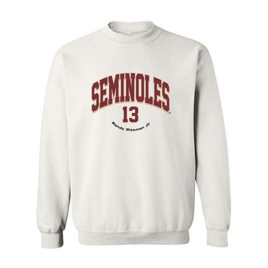 FSU - NCAA Football : Randy Pittman Jr - Classic Fashion Shersey Crewneck Sweatshirt-0