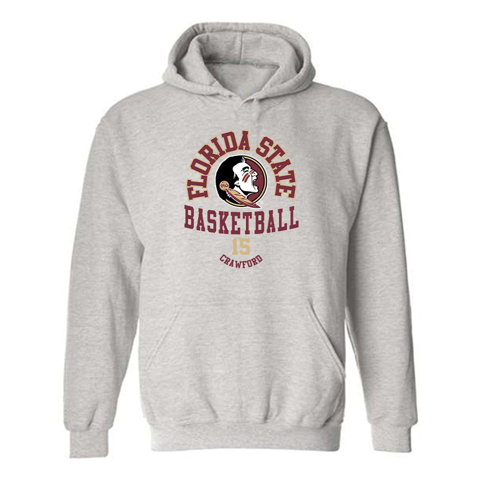FSU - NCAA Men's Basketball : Jalen Crawford - Classic Fashion Shersey Hooded Sweatshirt-0