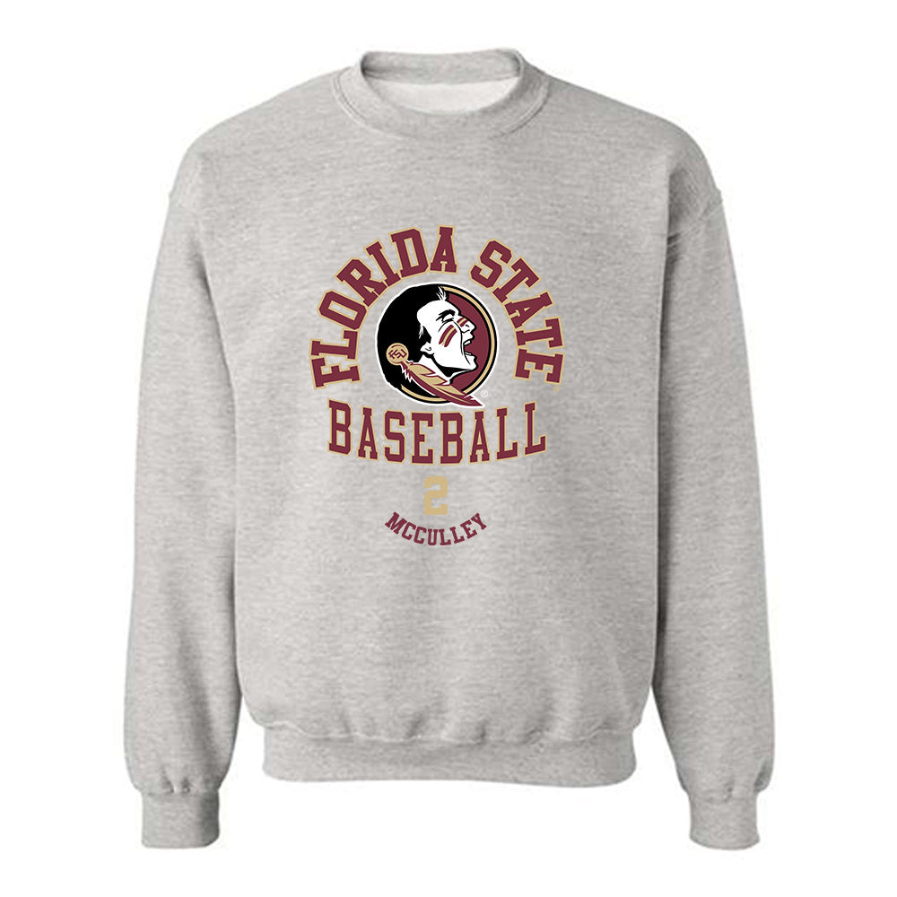 FSU - NCAA Baseball : Carter McCulley - Classic Fashion Shersey Crewneck Sweatshirt