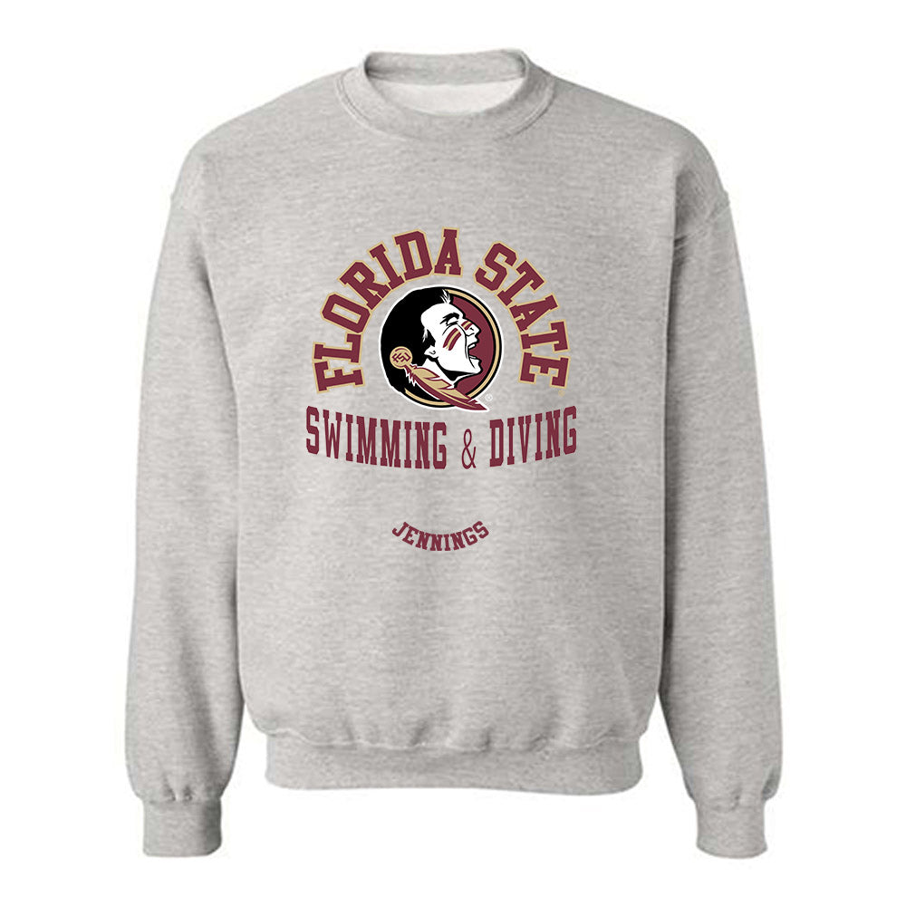FSU - NCAA Women's Swimming & Diving : Eden Jennings - Classic Fashion Shersey Crewneck Sweatshirt-0