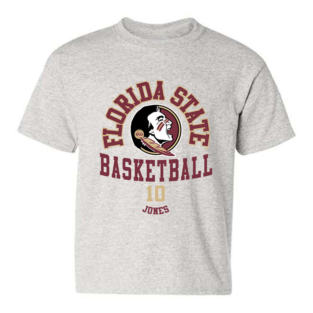 FSU - NCAA Men's Basketball : Lajae Jones - Classic Fashion Shersey Youth T-Shirt-0