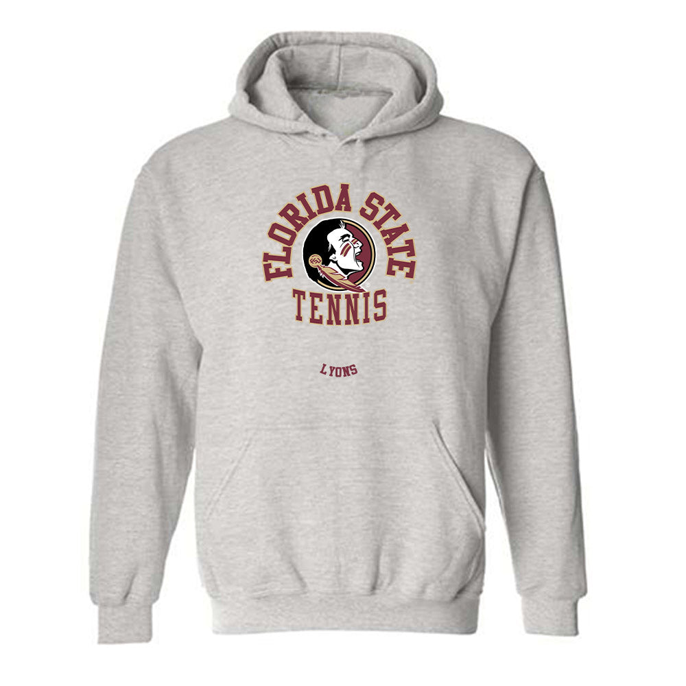 FSU - NCAA Men's Tennis : Justin Lyons - Classic Fashion Shersey Hooded Sweatshirt