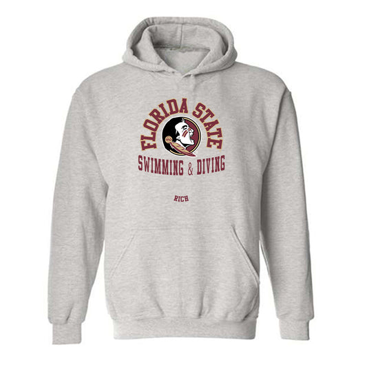 FSU - NCAA Men's Swimming & Diving : Andrew Rich - Classic Fashion Shersey Hooded Sweatshirt