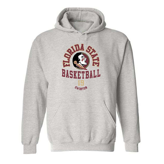 FSU - NCAA Men's Basketball : AJ Swinton - Classic Fashion Shersey Hooded Sweatshirt-0