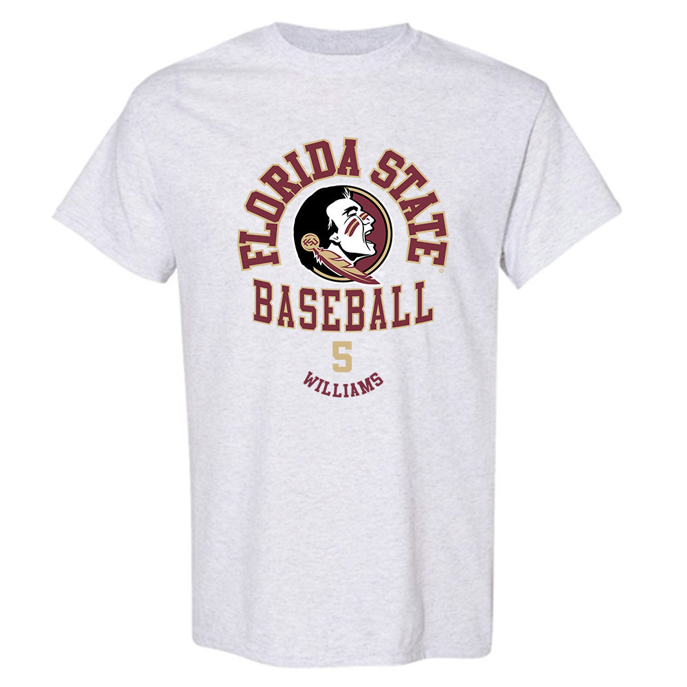 FSU - NCAA Baseball : Chase Williams - Classic Fashion Shersey T-Shirt-0