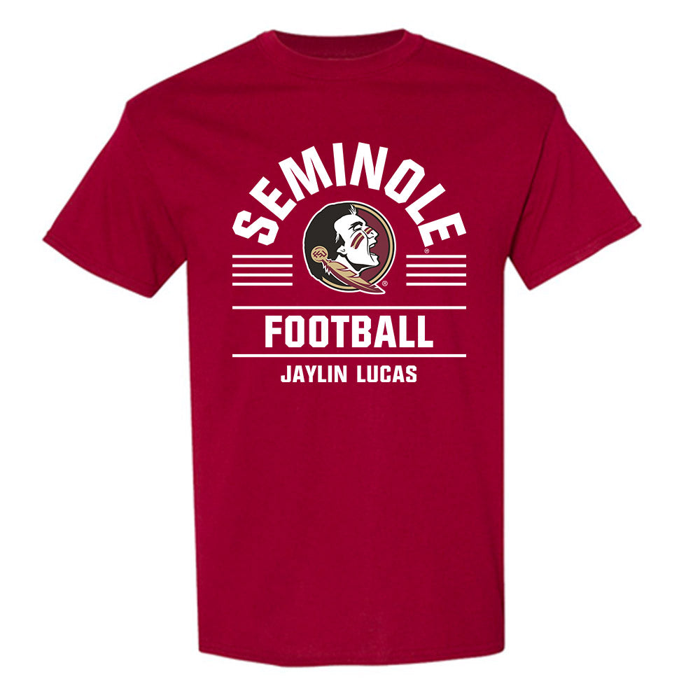FSU - NCAA Football : Jaylin Lucas - Classic Fashion Shersey T-Shirt-0